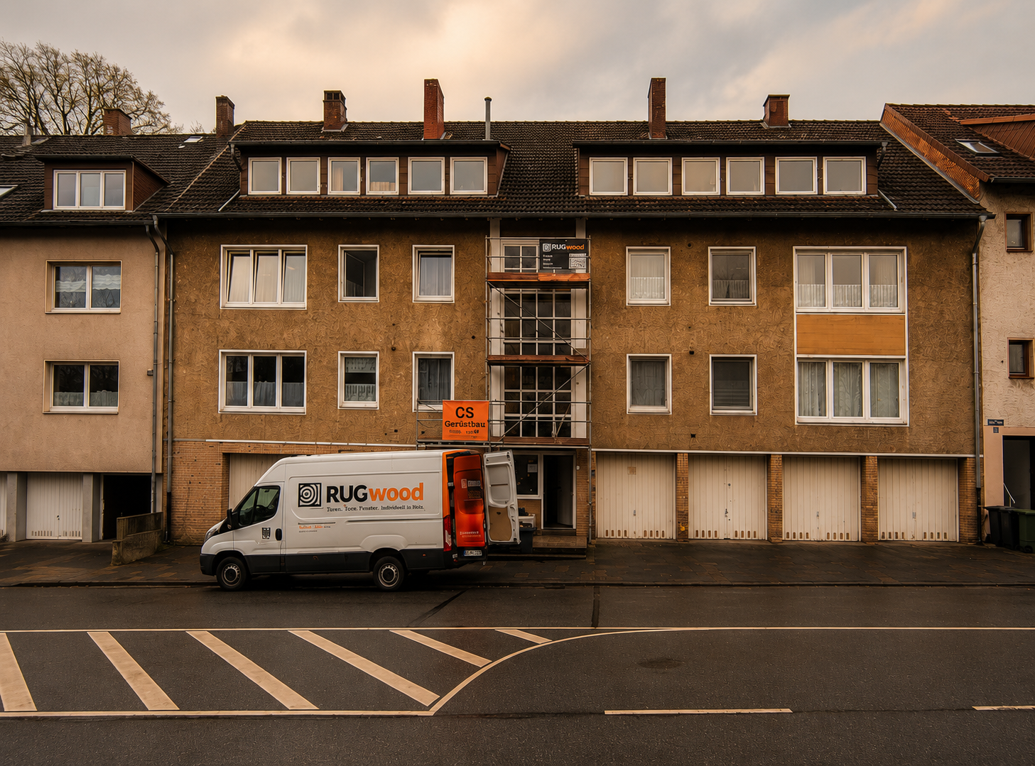 Baustelle mit RUGwood Fahrzeug